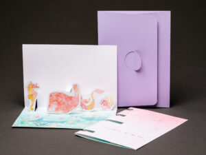 Pop Up Karte "Fühlingsgrüsse vom Meer"