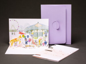 Pop Up Karte "Herbstgrüsse von der Mäusemesse"