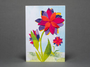 Relief Blumenkarte