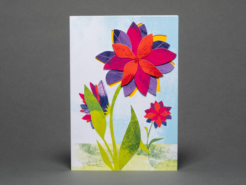 Relief «Blumenkarte»