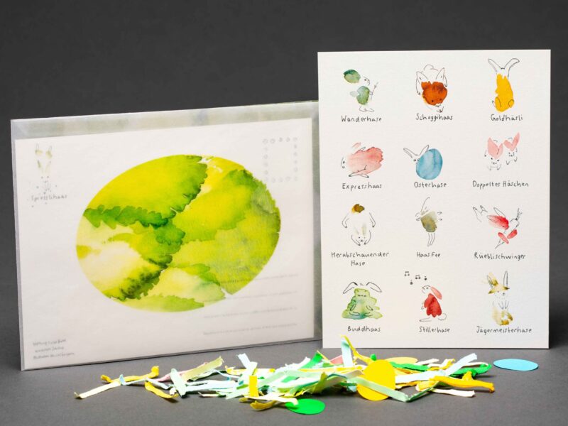 Ostermotivkarte «Hase»